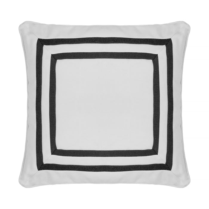 Arte Q cushion | Blanc/noir