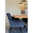 Chaise de salle à manger Harbo | Velours bleu
