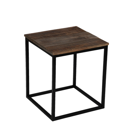 Geo table carrée, bois gris