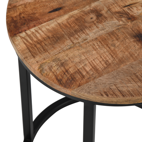 Geo table ronde, bois naturel