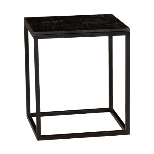 Geo table carrée, bois noir