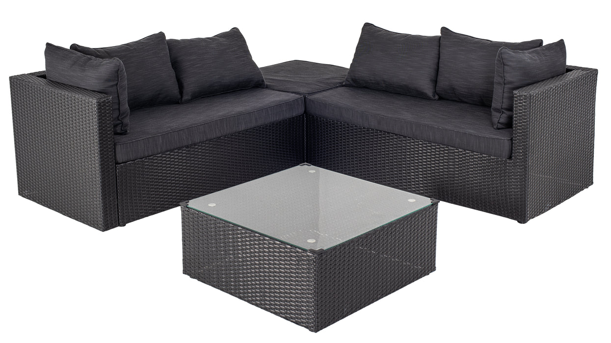 Bermuda set sofa et table | Noir