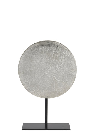 Ornement sur pied GASIM | Bronze antique brut noir mat