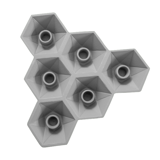 Bougeoir Hexagone |  Gris