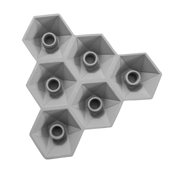 Bougeoir Hexagone |  Gris