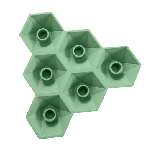Bougeoir Hexagone |  Vert